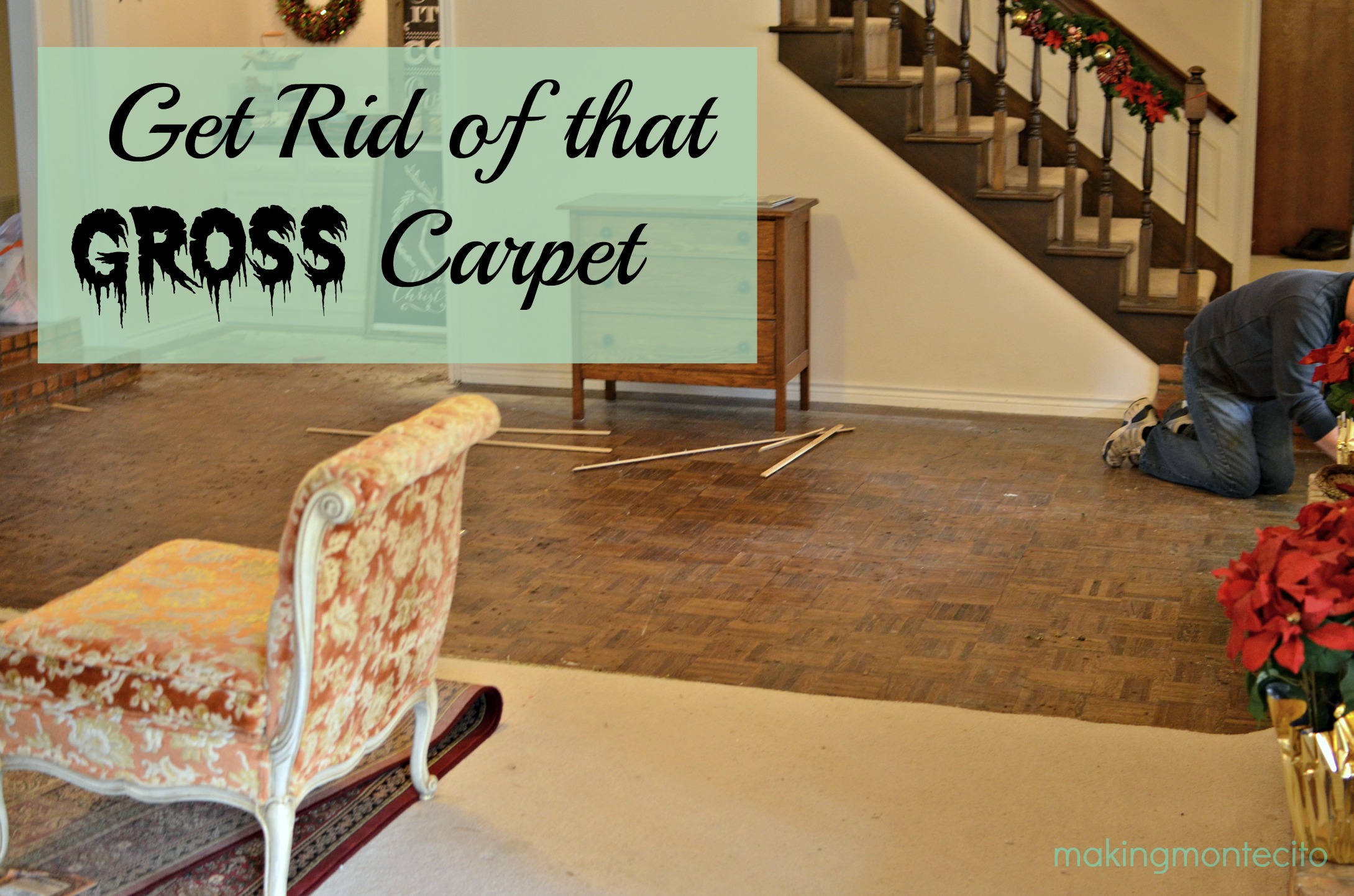 making montectio - get rid of carpet