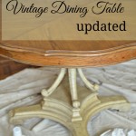 Vintage dining table updated - making montecito