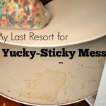 Getting Rid of Greasy-Sticky Messes