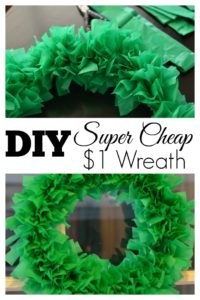 Super Cheap $1 Wreath
