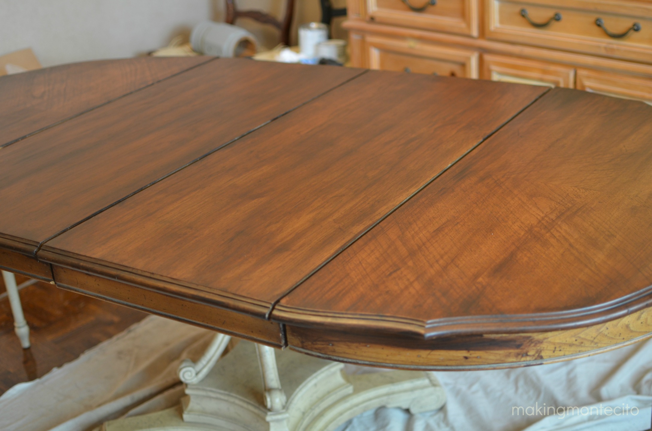Vintage dining table updated - making montecito 3