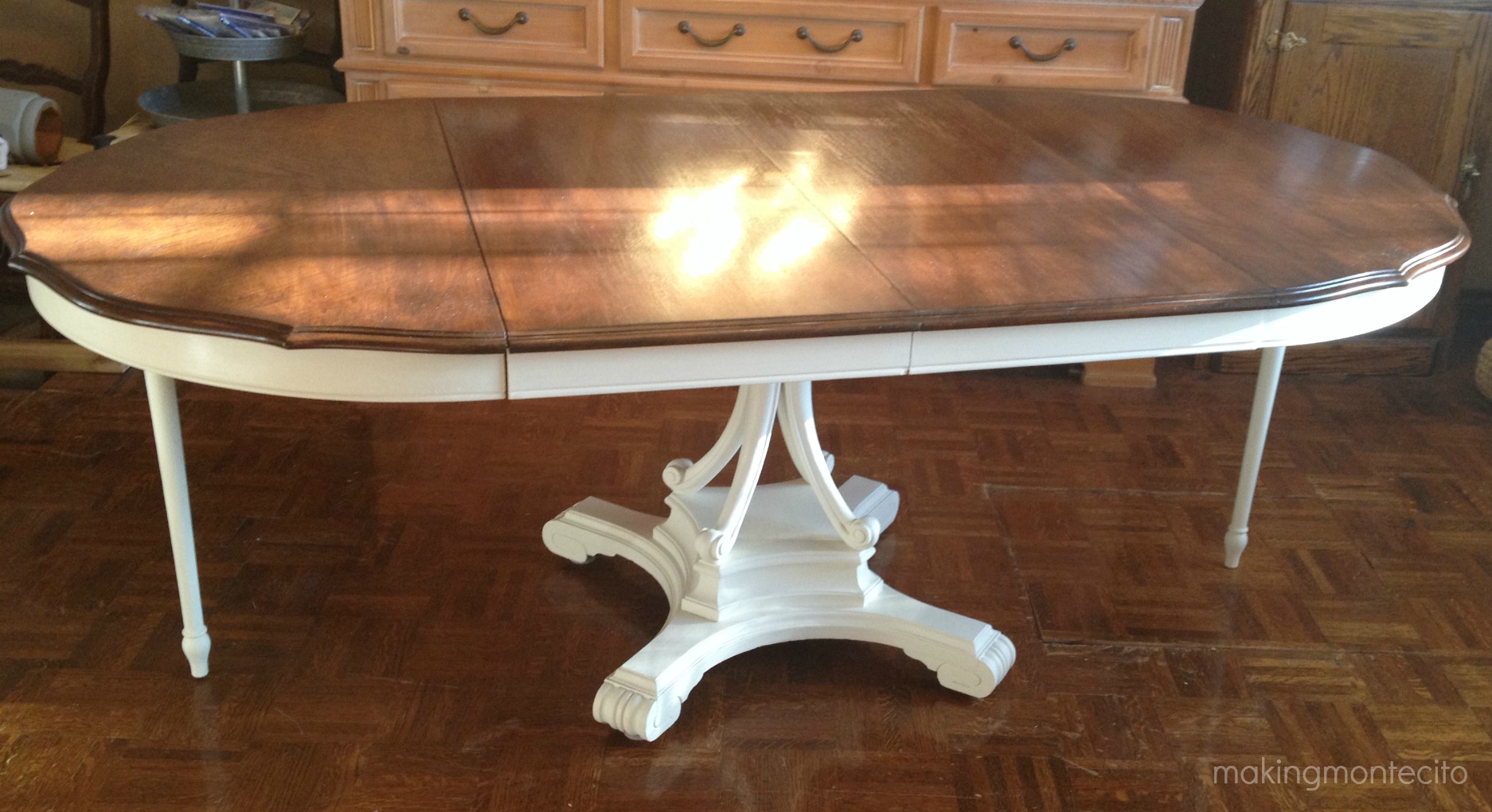 Vintage dining table updated - making montecito 4