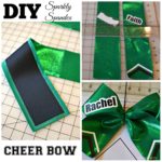 DIY Sparkly Spandex Cheer Bow