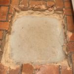 Repairing a Brick Floor…Two Steps (or Holes) Forward!